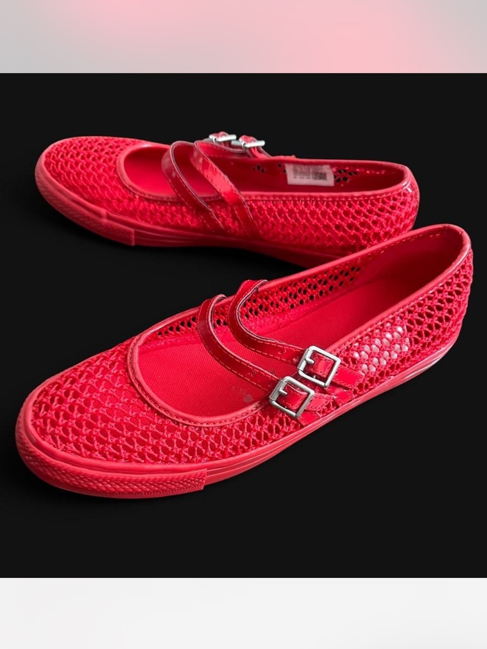 Converse Mesh Buckle Mary Jane New 8.5 - Picture 1 of 4
